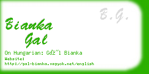 bianka gal business card